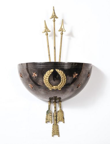 Empire Manner Gilt Metal Mounted Sconce
