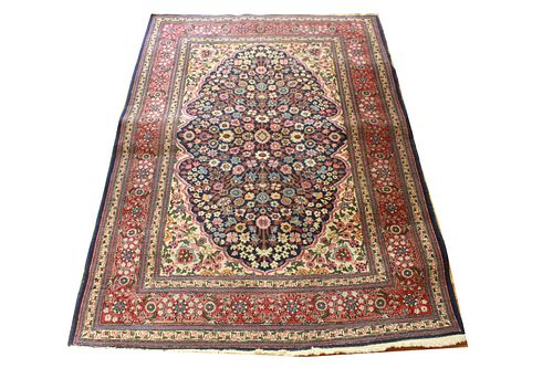 Persian Floral Motif Carpet  5.5' x 4'