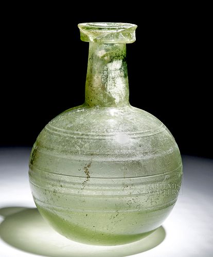 Beautiful Roman Glass Flask - Spherical Body