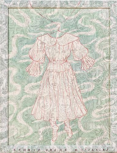 * Jose Lozano, (20th Century), Ethnic Dress, 1993