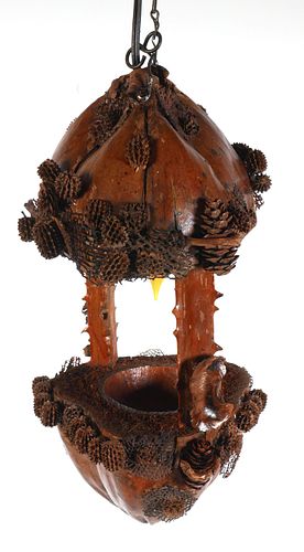 Vintage Coconut Hanging Lamp