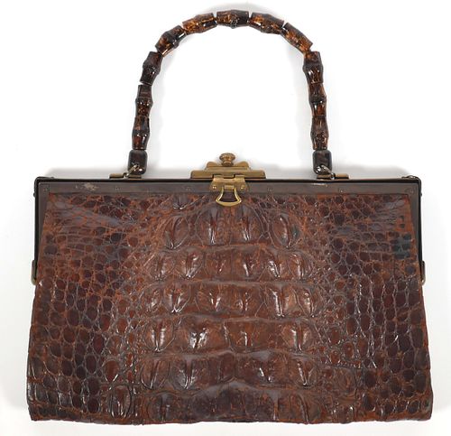 Alligator Handbag, Vintage