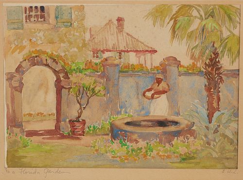 ELIZABETH BOARDMAN WARREN LINDENMUTH, Watercolor