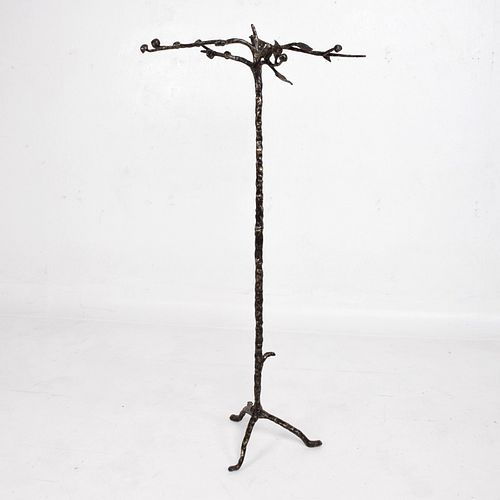 Bronze Coat Rack in the Style of Giacometti Mid-Century Modern
