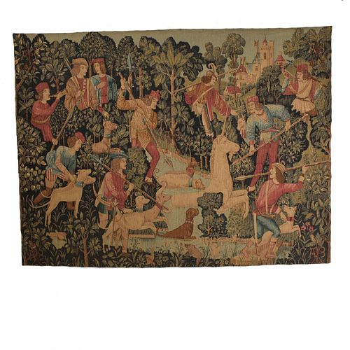 Large Italian Wall Tapestry by Paris Panneaux Gobelins