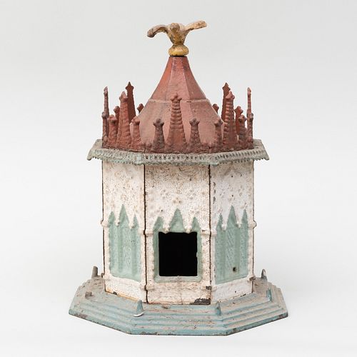 Neo-Gothic Painted Cast Iron Folly