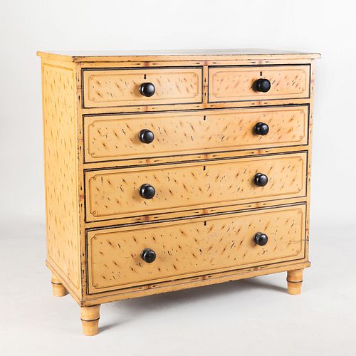 Victorian Faux Painted Chest of Drawers