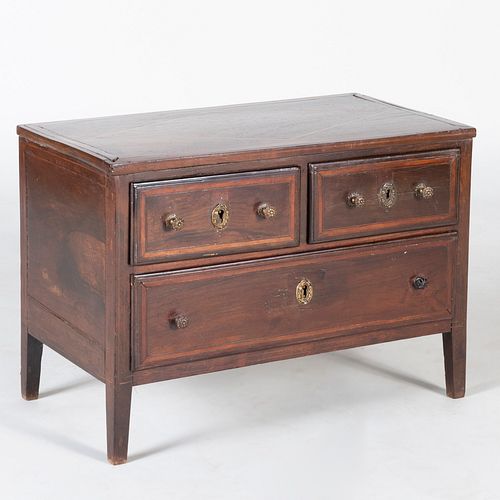 Italian Provincial Inlaid Rosewood Miniature Chest of Drawers