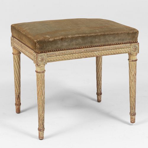 Louis XVI Style Painted Tabouret