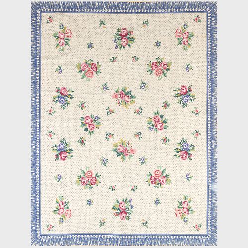 Contemporary Floral Needlework Carpet