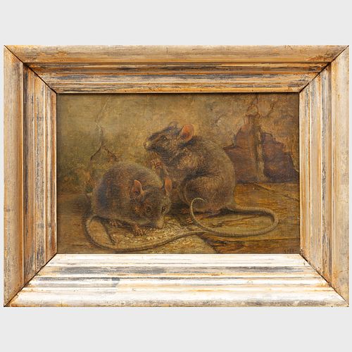 Attributed to Vilhelmine Hansen (1848-?): Two Content Rats