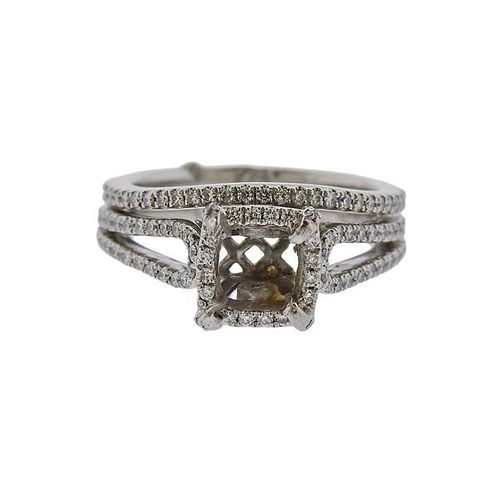 Platinum Diamond  Engagement Ring Mounting