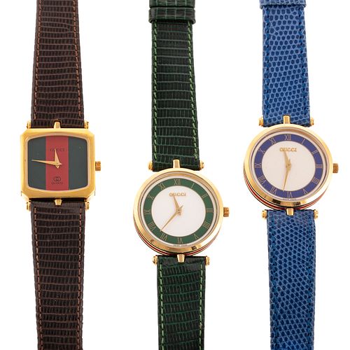 A Collection of Lady's Gucci Wristwatches