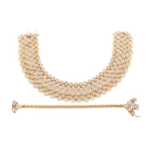 A 5.45 ctw Diamond Mesh Necklace in 18K