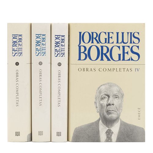 Borges, Jorge Luis. Obras Completas. México: Emecé Editores, 1996. 638; 526, 510; 549 p. Piezas: 4.