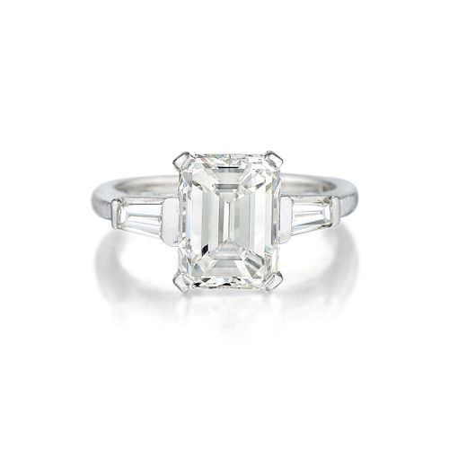 2.74-Carat Emerald-Cut Diamond Ring
