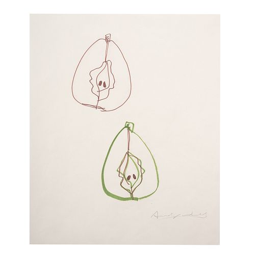 Andy Warhol. Pair Of Pears Brown