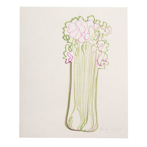 Andy Warhol. Celery In Green & Purple
