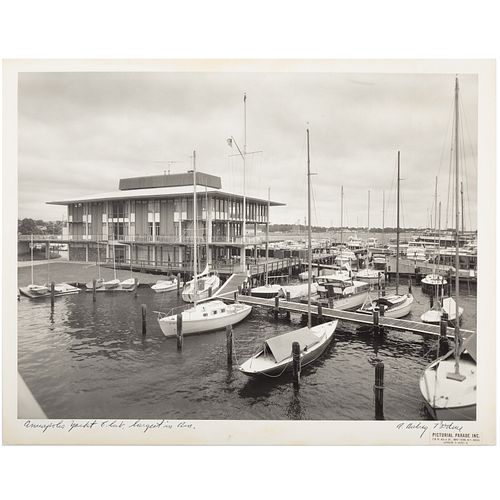 A. Aubrey Bodine. "Annapolis Yacht Club"