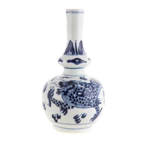 Chinese Blue/White Double Gourd Porcelain Vase