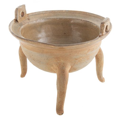 Chinese Glazed Stoneware Tripod Bowl