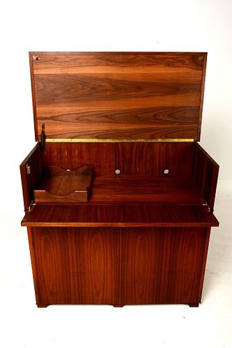 Mid Century Modern Walnut Desk Cabinet
