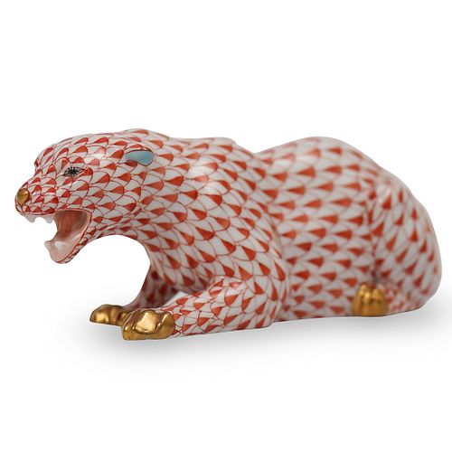 Herend Porcelain Fishnet PantherÂ