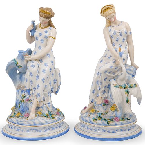 Pair of Continental Porcelain Figurines