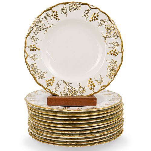 (12 pc) Royal Crown Derby Porcelain Plates