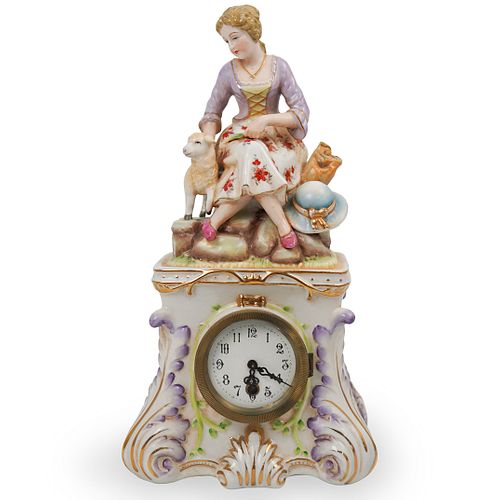 Dresden Porcelain Mantle ClockÂ