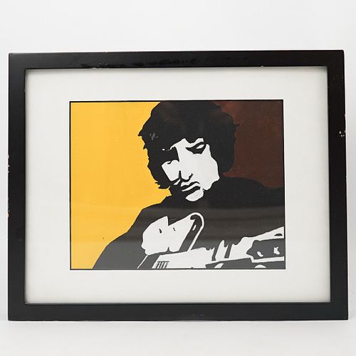 Acrylic Painting of Bob Dylan