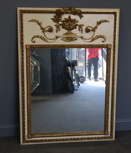 Vintage Carved, Gilt And Paint Decorated Trumeau