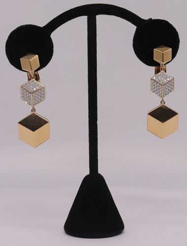 JEWELRY. Pair of Paolo Costagli 18kt Gold and