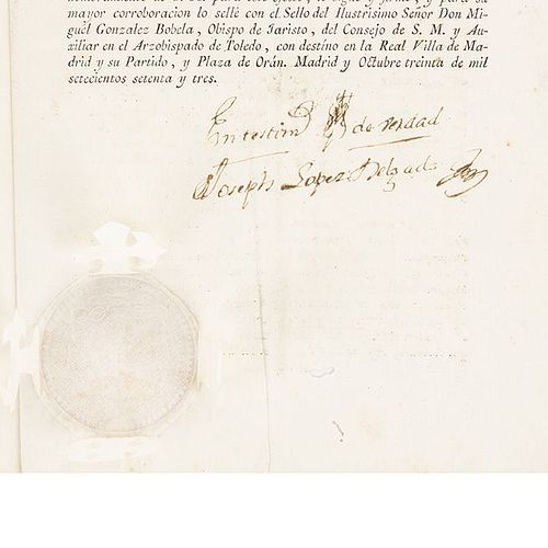 López Delgado, Joseph. Breve de su Santidad sobre la reducción de Asylos en todos los Dominios de España y las Indias... Madrid: 1773
