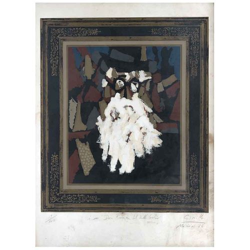 ALBERTO GIRONELLA, Don Ramón del Valle Inclán, Signed and dated 86, Serigraph 19 / 1