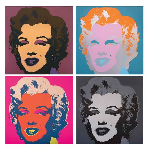 ANDY WARHOL,II.22-II.31: Marilyn Monroe,w/seal on the back "Fill in your own signature",Serigraphs, 35.4 x 35.4" (90 x 90 cm) each, 10 pcs