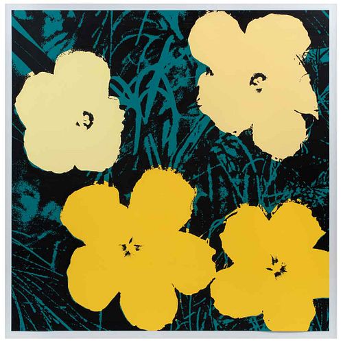 ANDY WARHOL, II.72: Flowers, With seal on the back "Fill in your own signature", Serigraph, 35.9 x 35.9" (91.4 x 91.4 cm)