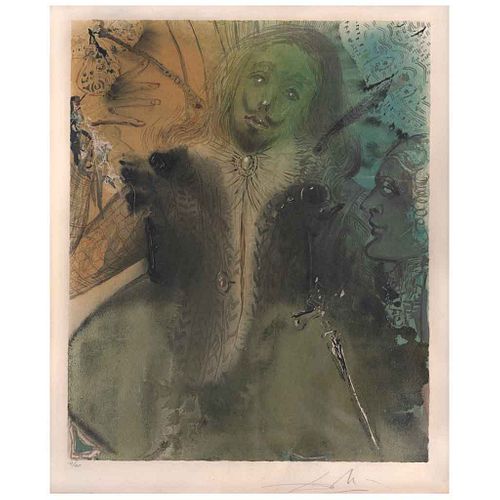 SALVADOR DALÍ,Damis And Durval from the carpet The Marquis de Sade,Twins or A Difficult Choice,1969, Signed, Screenprint 12 / 160