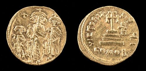 Byzantine Heraclius Gold Solidus Coin - 4.5 g