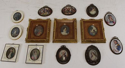 GROUPING OF 14 MINIATURES