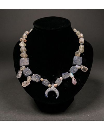 VIKING BEADED NECKLACE WITH LUNAR