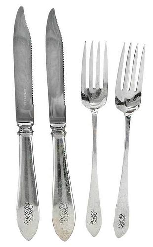 Tiffany Faneuil Sterling Flatware, 24 Pieces