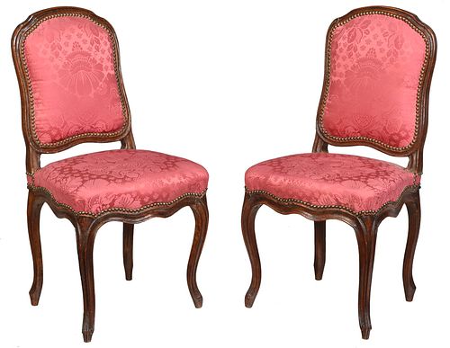 Pair of Signed Louis XV Side Chairs 