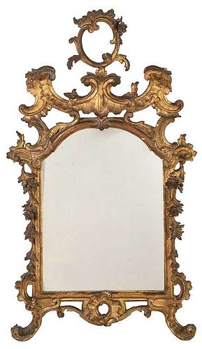 Fine Rococo Carved and Gilt Mirror 