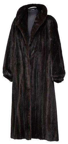 Mahogany Full Length Mink Coat