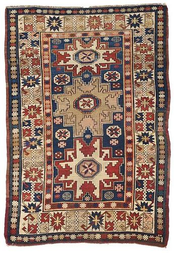 Caucasian Rug With Lazy Star