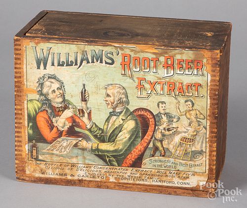 Williams Root Beer Extract advertising box