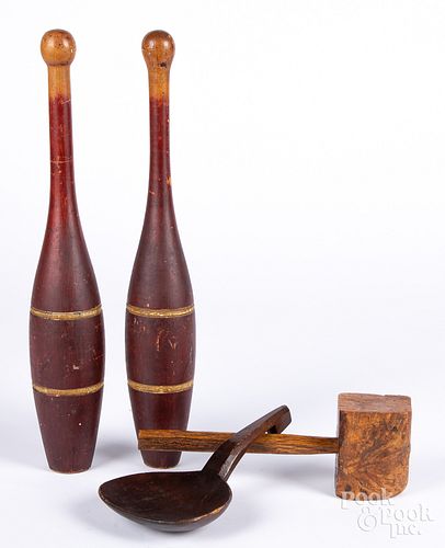 Pair of Indian clubs
