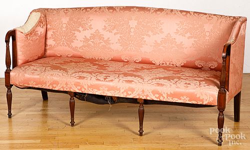 New England Sheraton mahogany sofa, ca. 1810