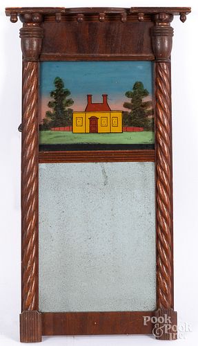 Two Sheraton mirrors, ca. 1830